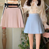 センターワイドプリーツスカート