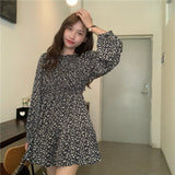 小花シフォンワンピース