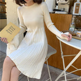 2typeリブニットワンピース