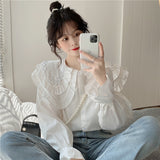 ダブルカラービジューブラウス