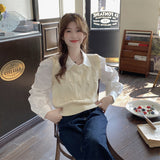 パールニットベスト&シャツSET