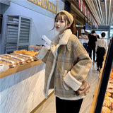 モカチェックフライトジャケット