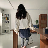 カジュアルハーフジップスウェット