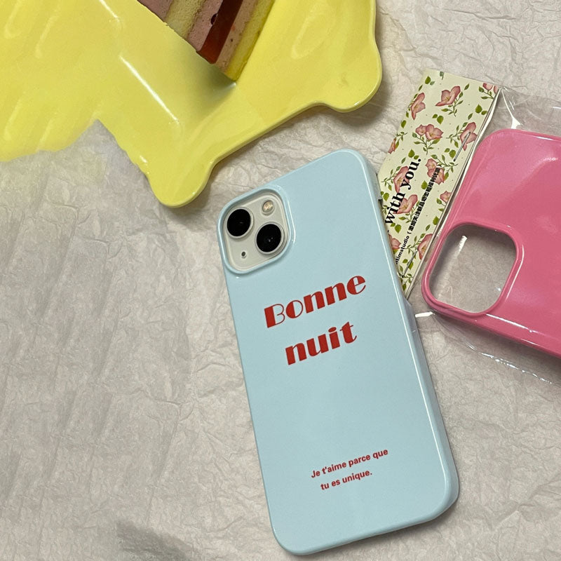 フレンチカラーロゴiPhoneケース