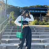 レイヤードスウェット&キャミソールSET