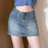 マイクロデニムベルトスカート