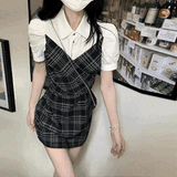 レイヤードデザインタータンワンピース