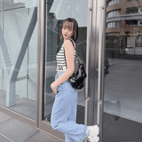 ロゴショートリブタンクトップ