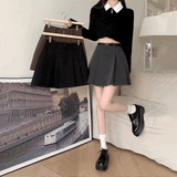 ワイドプリーツスカート