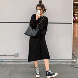 カジュアルルーズミモレワンピース