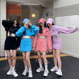 クロップドプルオーバー&タイトスカートSET