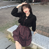 ハートバックルワンピース&フリルボレロSET