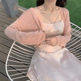 ショートシアーカーディガン