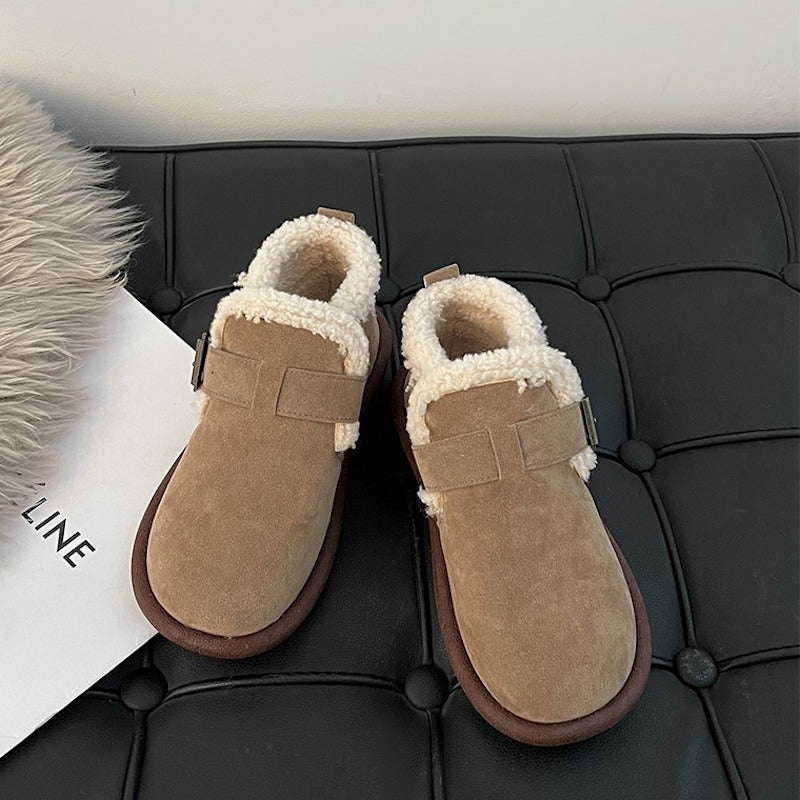 ムートンアンクルブーツ