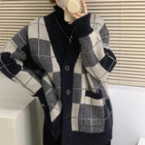 タータンチェックカーディガン