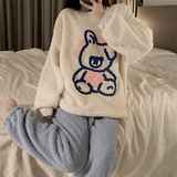 グラフィックうさぎルームウェア