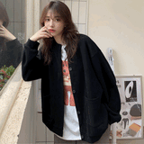 クルーネックシンプルカーディガン