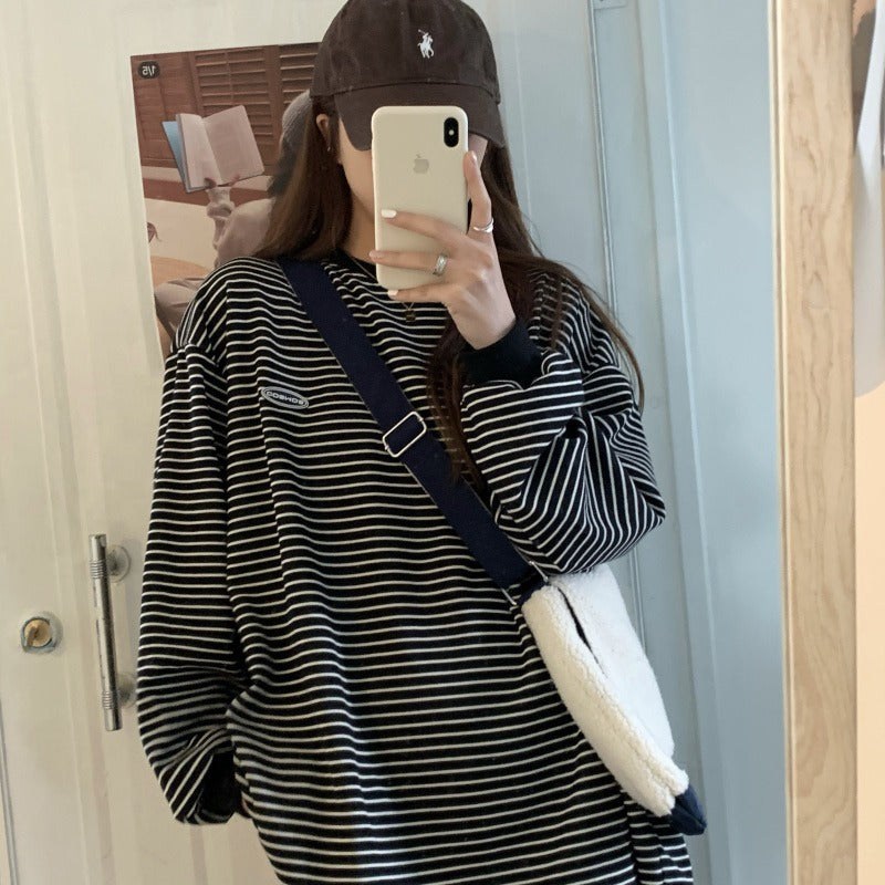 カジュアルボーダーロンT