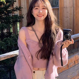 ルーズカーディガン&ニットビスチェSET