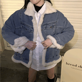 リバーシブルボアデニムジャケット