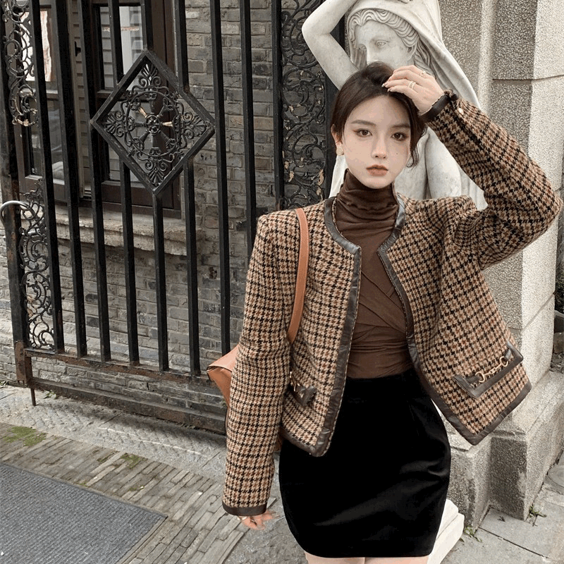 ヴィンテージレトロチェックジャケット – GIRLS CRUSH ヴィンテージレトロチェックジャケット – GIRLS CRUSH