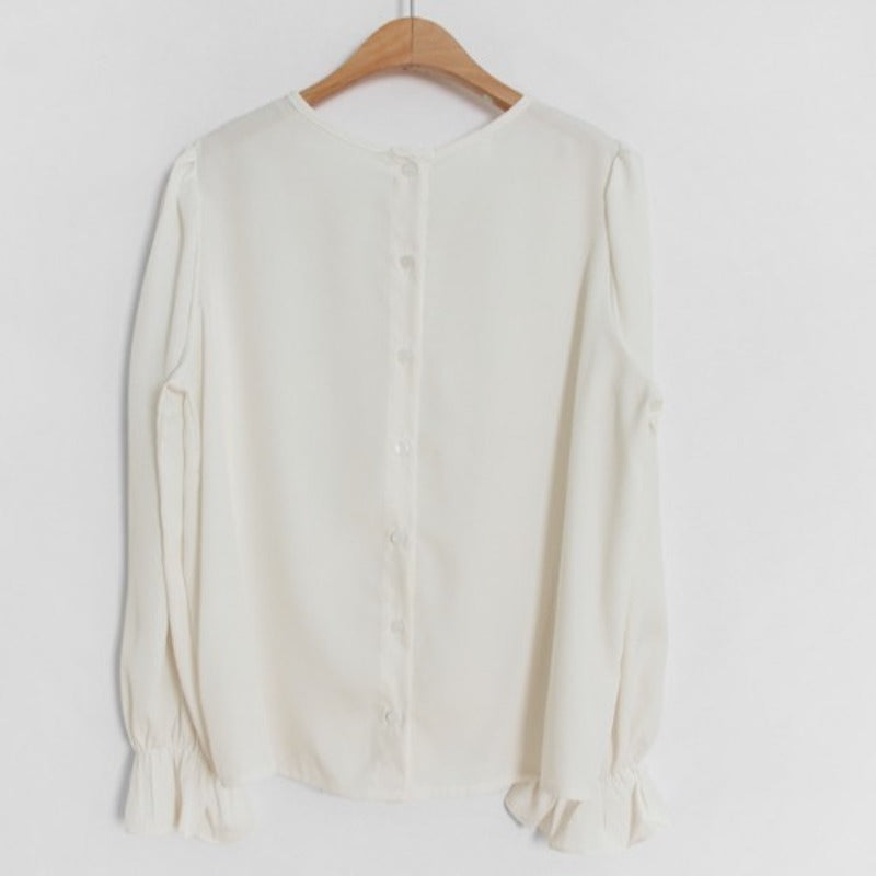 バブルスリーブトップス&ストラップワンピースSET