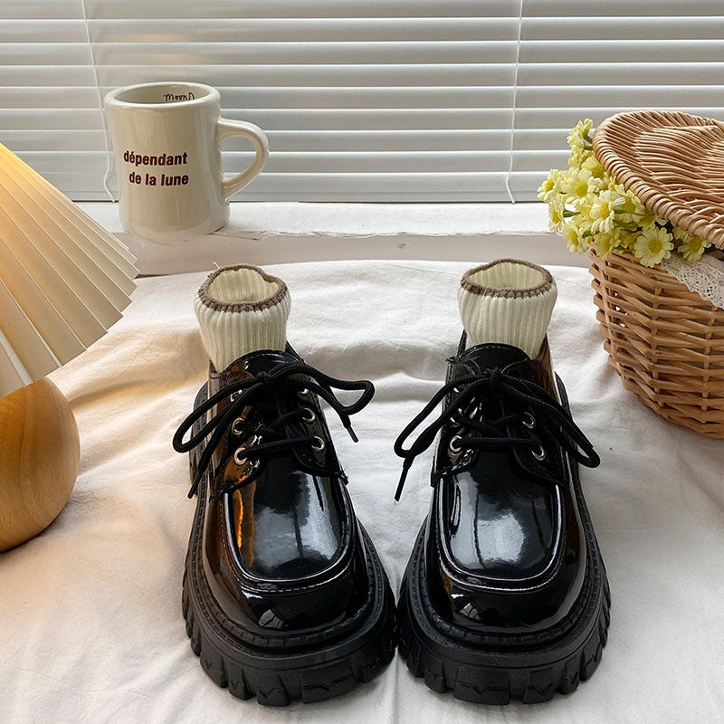 2typeブラックレザーシューズ