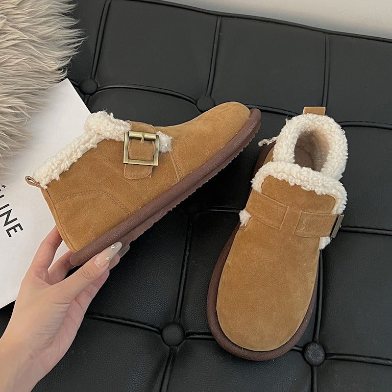 ムートンアンクルブーツ