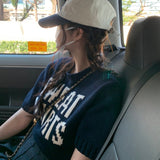 ビッグロゴ半袖パフニット