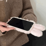 ラブリーうさきぬいぐるみiPhoneケース