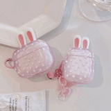 うさ耳ドットAirPodsケース