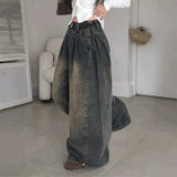 サイドタックバレルウォッシュデニム