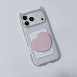 キャットハート吸盤iPhoneケース