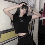 ワンポイントクロップドTシャツ