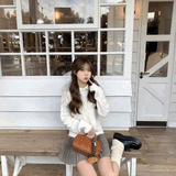 ケーブルナチュラルポロニット