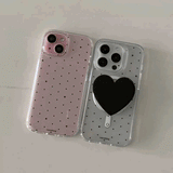 【MagSafe対応】ハートドットiPhoneケース