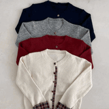 チェックアクセントカーディガン