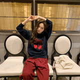 リボンチェリーニット