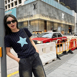 ネイビードットスターTシャツ