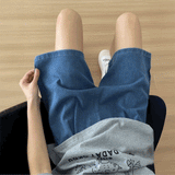 イージーデニムショートパンツ