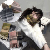 ヴィンテージチェックカラーマフラー