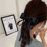 ダブルブラックリボンヘアクリップ