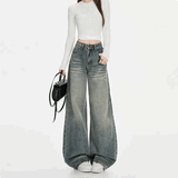 ライトカラーストリートワイドデニム