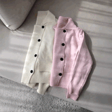 ダブルボタンニットカーディガン