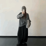 レイヤードボーダースリーブロンT