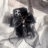 ビジューシアーリボンiPhoneケース