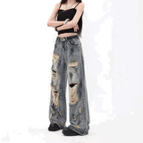 ダメージヴィンテージワイドデニム