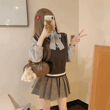 レイヤードベストボウタイシャツ