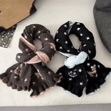 フラワーバンビタイトマフラー