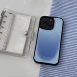 ぼかしブルーiPhoneケース